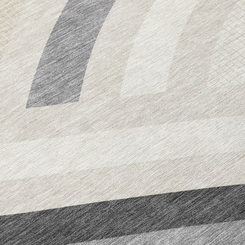 Machine Washable Indoor/ Outdoor Modern Jalen Chantille Rug