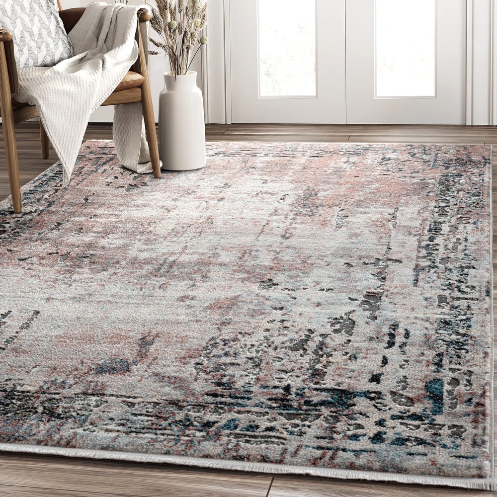 Abani Rugs Azure Contemporary Warm Rust Area Rug