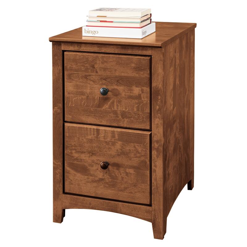 Arch+Haven Solid Wood 2-Drawer Vertical Filing Cabinet