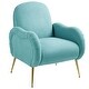 preview thumbnail 6 of 30, Accent Chair With Metal Gold Legs, Snowflake fabric Armchair,Single Sofa Chair for Living Room Bedroom, Dining Room
