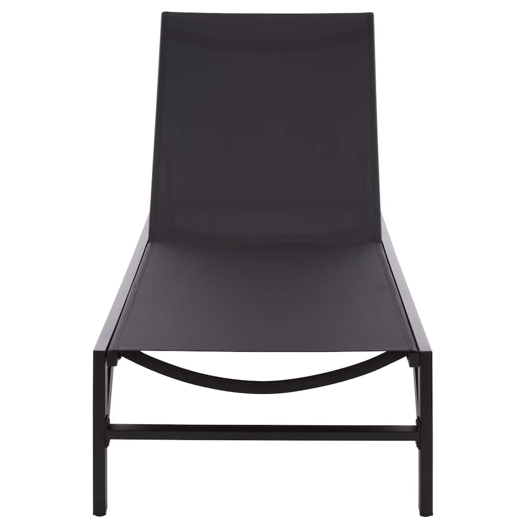 SAFAVIEH Outdoor Living Stanley Aluminum Chaise Lounge - 79"W x 27"D x 14"H