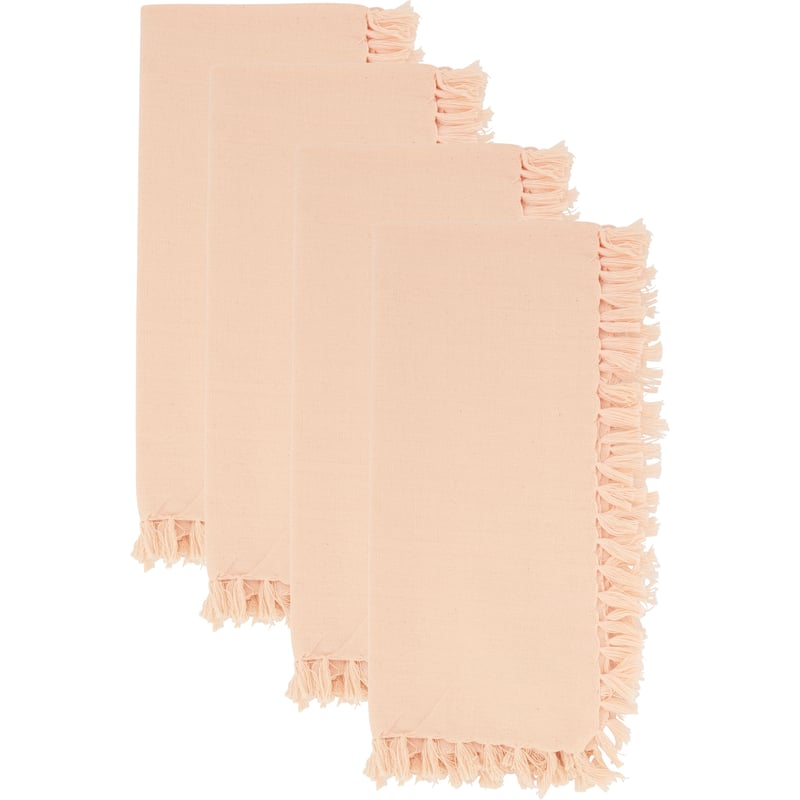 Fringed Design Napkins (set of 4)