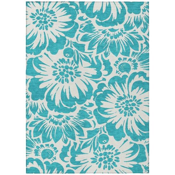3' X 4' Red And Ivory Floral Indoor Outdoor Area Rug 3' X 4' Red And Ivory Floral Indoor Outdoor Area Rug