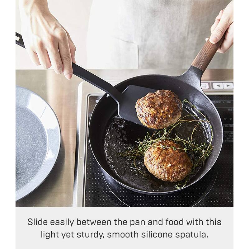 Yamazaki Home Floating Utensil - Four Styles, Silicone, Spatula - L 1.77 x W 3.54 x H 12.2 inches