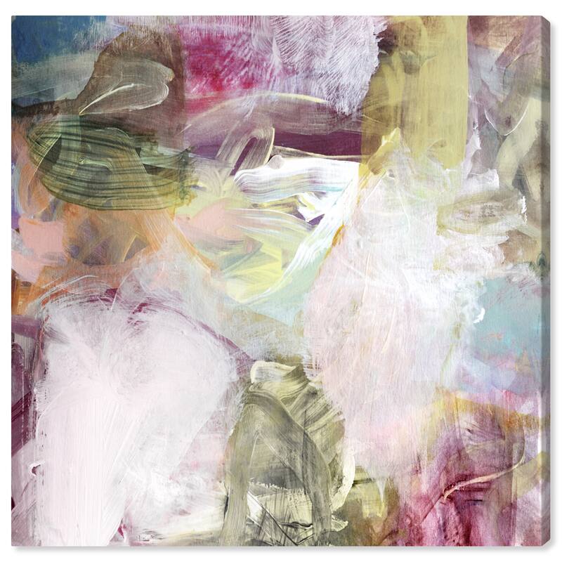 Wynwood Studio Canvas Abstract Blushing Blossoms Pink and Modern & Contemporary Wall Art Canvas Print