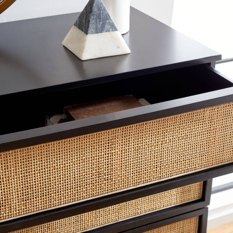 SAFAVIEH Audrey 6 Drawer Rattan Dresser