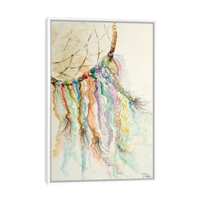 iCanvas "Dream Catcher I" by Patricia Pinto Framed Canvas Print - White - 26x18