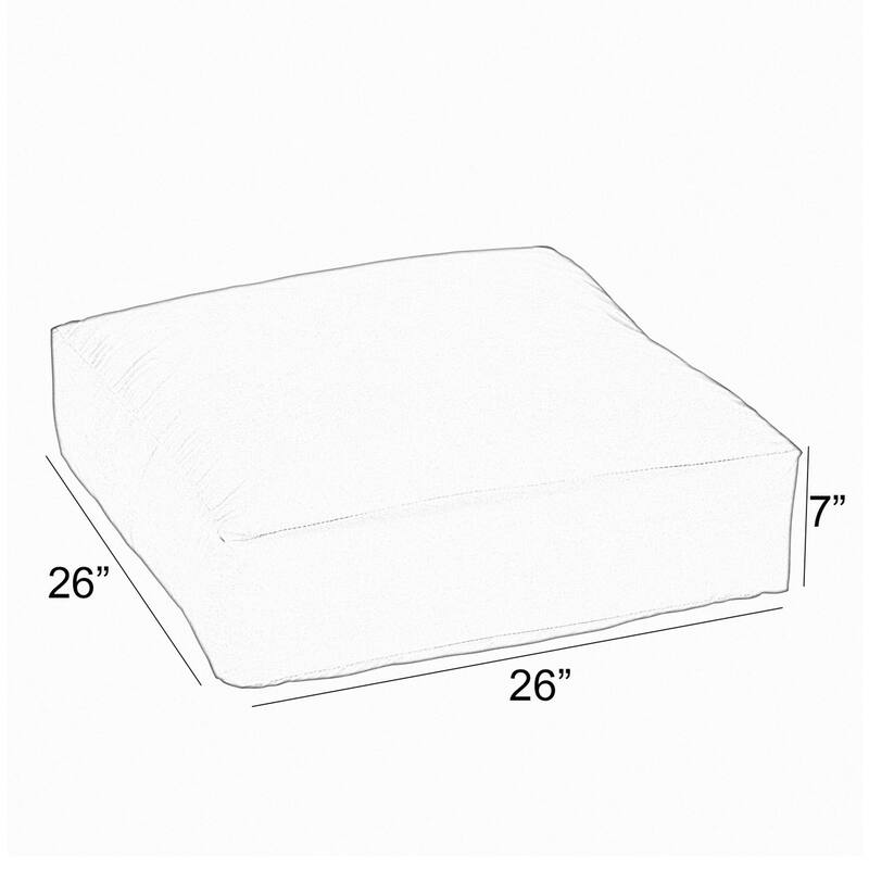 Sorra Home Indoor Corded Floor Pouf Single
