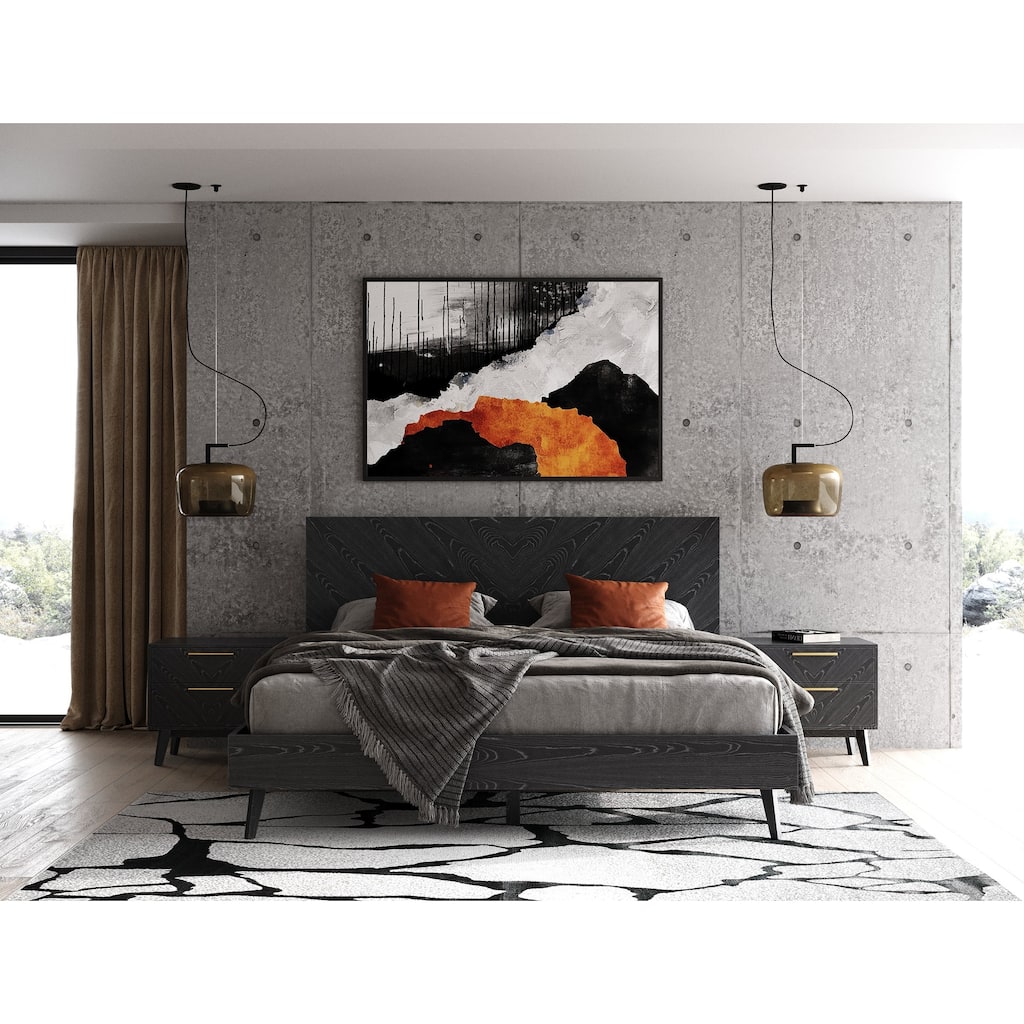 Modrest Diana Modern Grey Ash Bed