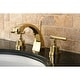 preview thumbnail 9 of 8, Manhattan 8-inch Widespread Solid Brass Bathroom Faucet Polished Brass