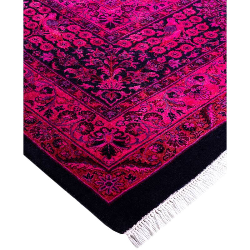 Overdyed One-of-a-Kind Hand-Knotted Area Rug - Pink - 10' 1" x 15' 7"