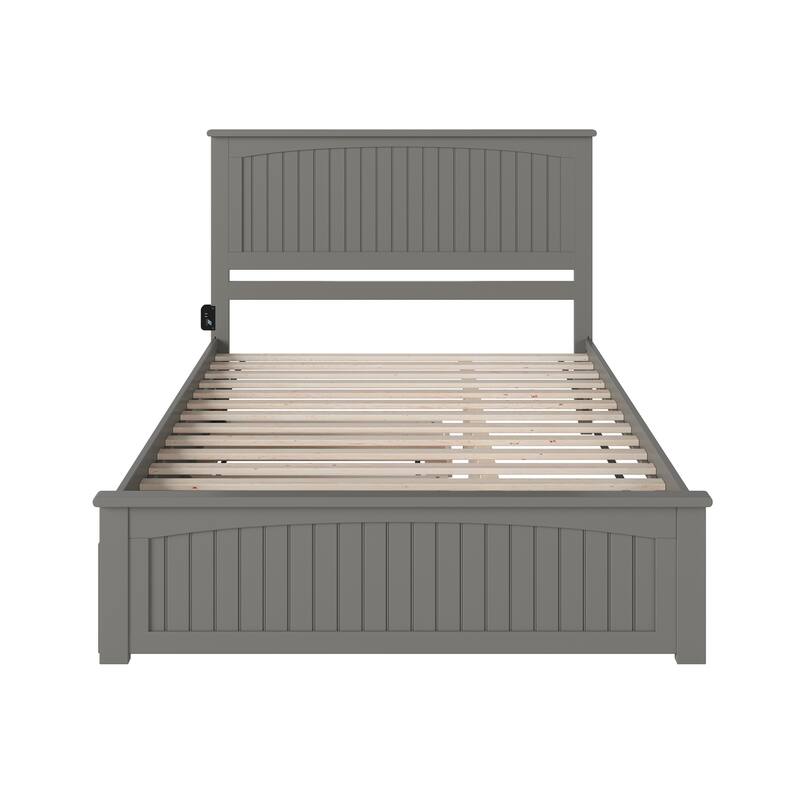 Nantucket Bed with Matching Footboard and Twin XL Trundle