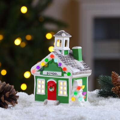 6" Nostalgic Ceramic Village School