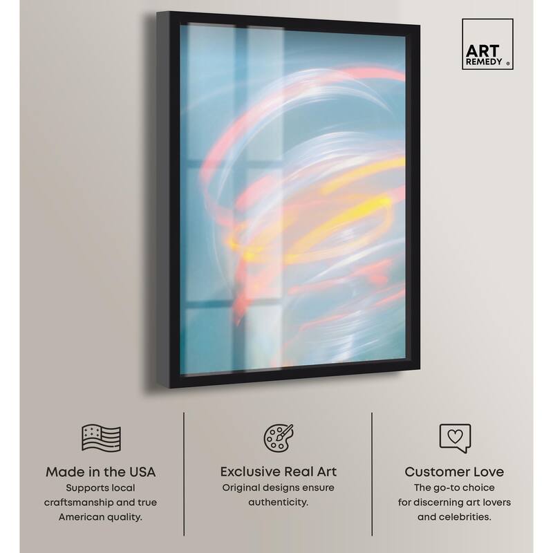 Swirling Light I Shadowbox by Art Remedy