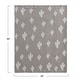 preview thumbnail 3 of 1, Cotton Knit Baby Blanket with Cactus Print - 40.0"L x 32.0"W x 0.25"H