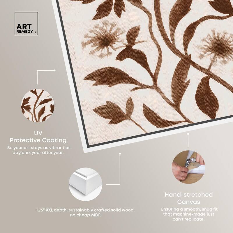 Sepia Sepal I Canvas by Art Remedy