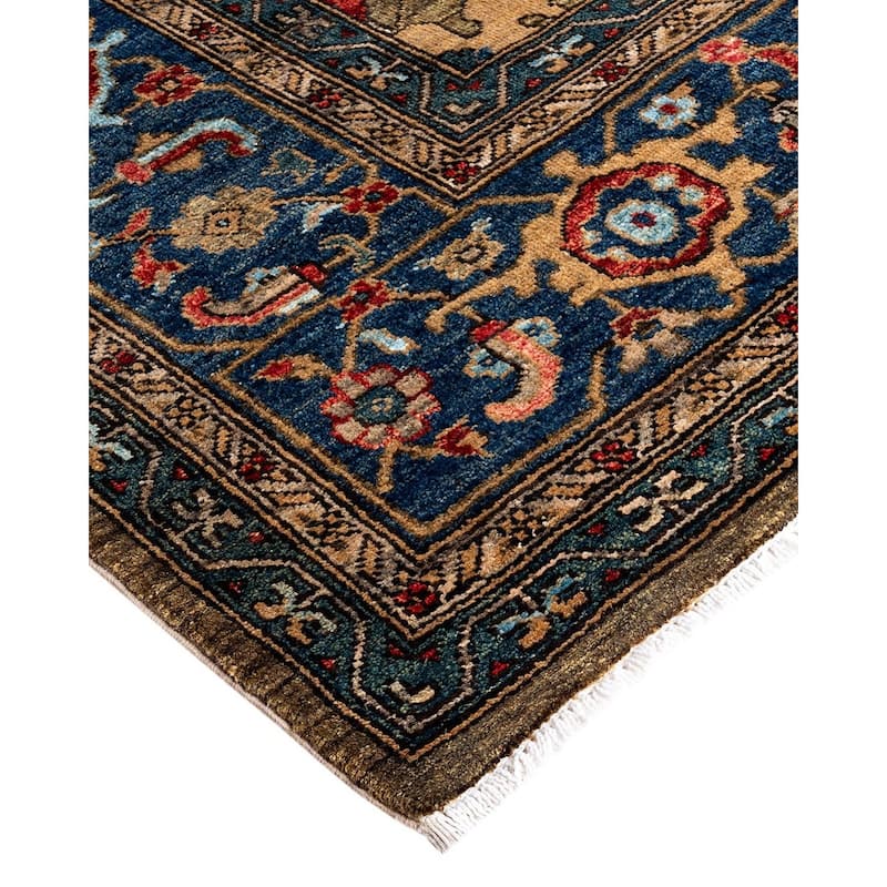 Serapi One-of-a-Kind Hand-Knotted Area Rug - Brown, 9' 2" x 11' 6" - 9' 2" x 11' 6"