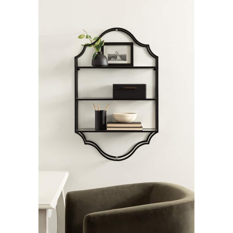 Kate and Laurel Leanna Tiered Wall Shelf