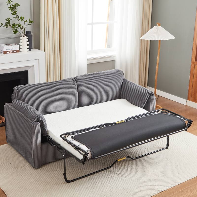 Luxury Sleeper Sofa Bed with Soft Cushion - Ultimate Comfort for Your Home - Grey