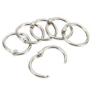 Loose Leaf Rings Binder Ring Steel for Scrapbook, Silver 24pcs - Bed ...