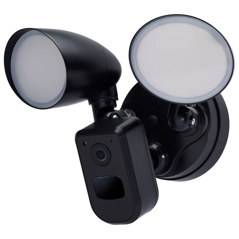 20W Bullet Outdoor SMART Security Light with Camera Starfish Enabled 3K/4K/5K CCT Selectable Black
