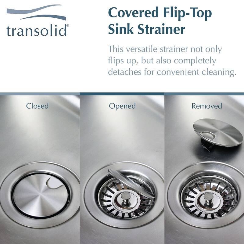 Transolid Porter 18" x 21" Farmhouse/Apron Front Kitchen Sink - 21" x 18" x 10" - 21" x 18" x 10"