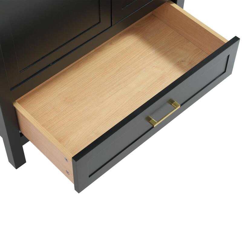 30" Bathroom Vanity with Sink Combo, Storage Cabinet with 3 Soft-Close Drawers and Removable Tray