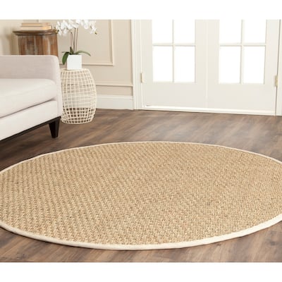 SAFAVIEH Natural Fiber Marina Basketweave Seagrass Rug