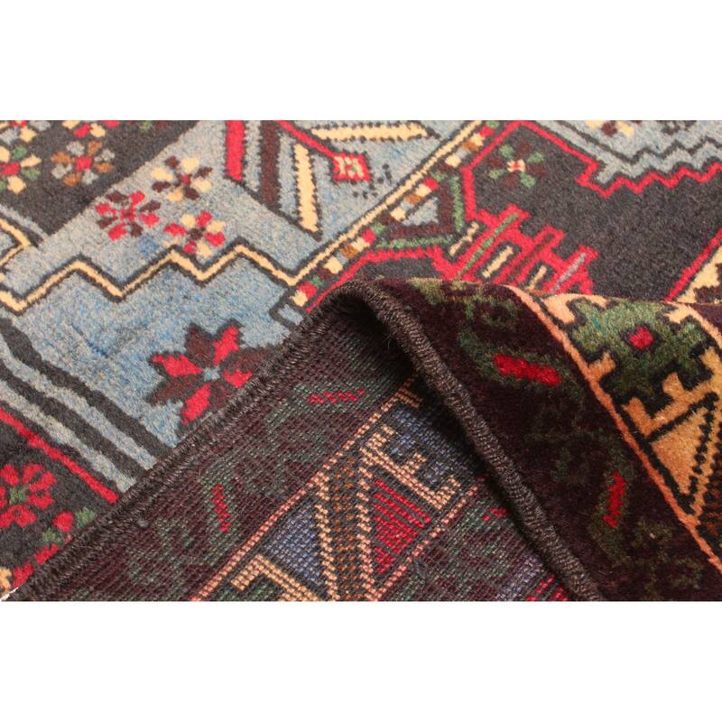 ECARPETGALLERY Hand-knotted Teimani Light Blue Wool Rug - 2'10 x 4'8