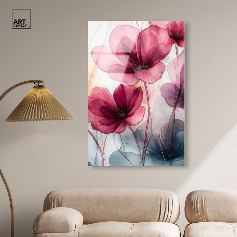 Filigree Flora II Acrylic by Art Remedy, Ready to Hang