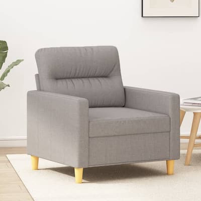 vidaXL Sofa Chair Light Gray 23.6" Fabric - 30.7" x 30.3" x 31.5"