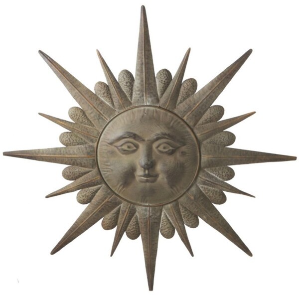 2 Weathered Celestial Sunshine Garden Patio Outdoor Wall Decor Medallions Overstock 16658017