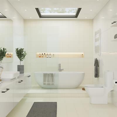Merola Tile Monocolor Nacar 7-7/8" x 7-7/8" Ceramic Floor and Wall Tile