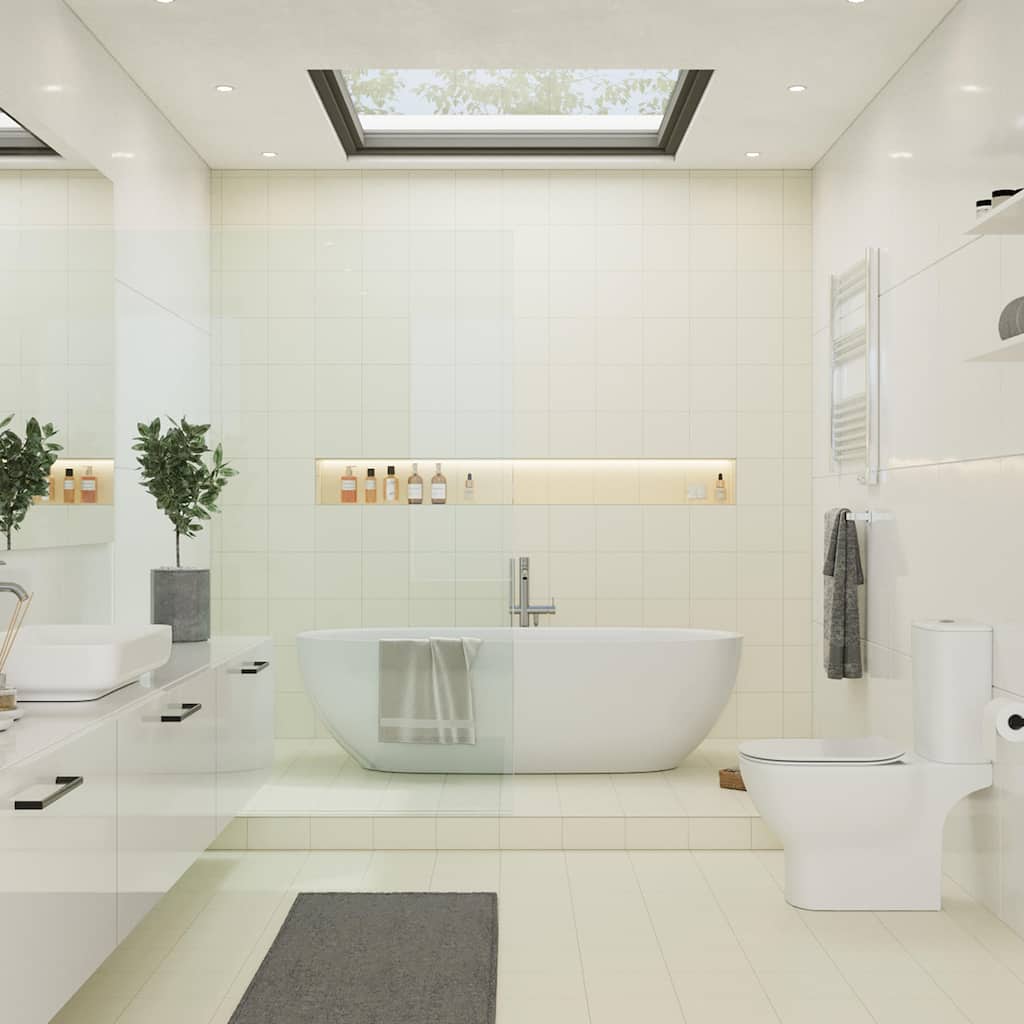 Merola Tile Monocolor Nacar 7-7/8" x 7-7/8" Ceramic Floor and Wall Tile