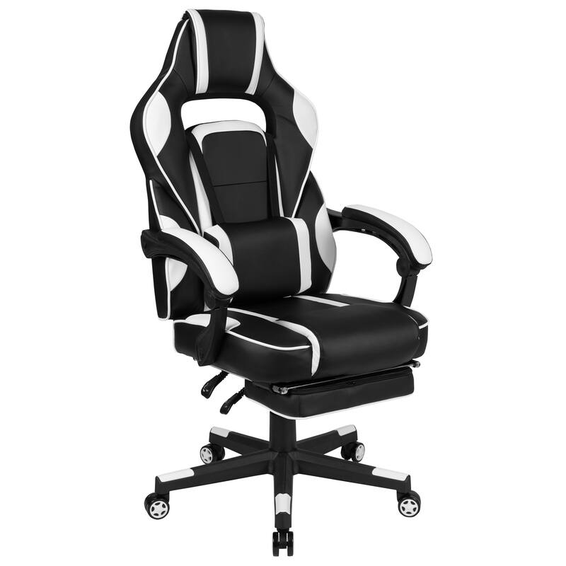 Gaming Bundle-Cup/Headphone Desk & Reclining Footrest Chair