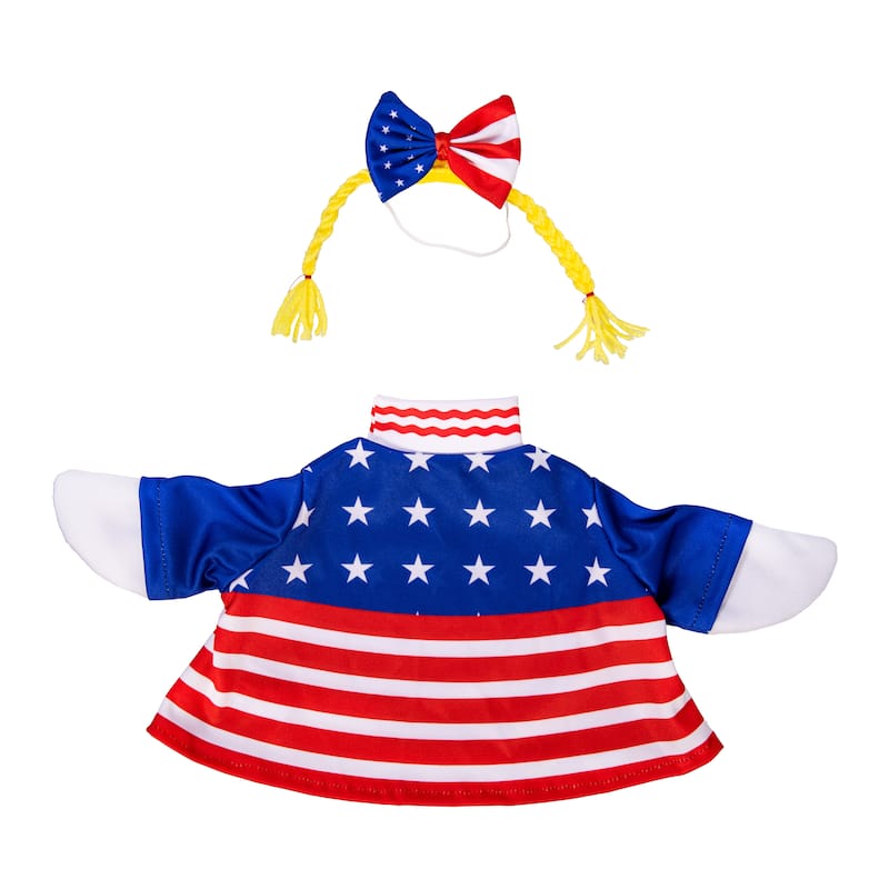 Porch Goose Outfit for Garden Statue - Patriotic Dress