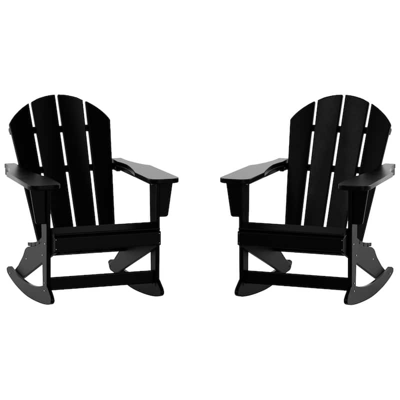 Polytrends Laguna Hdpe All Weather Outdoor Patio Rocking Chair (Set of 2)