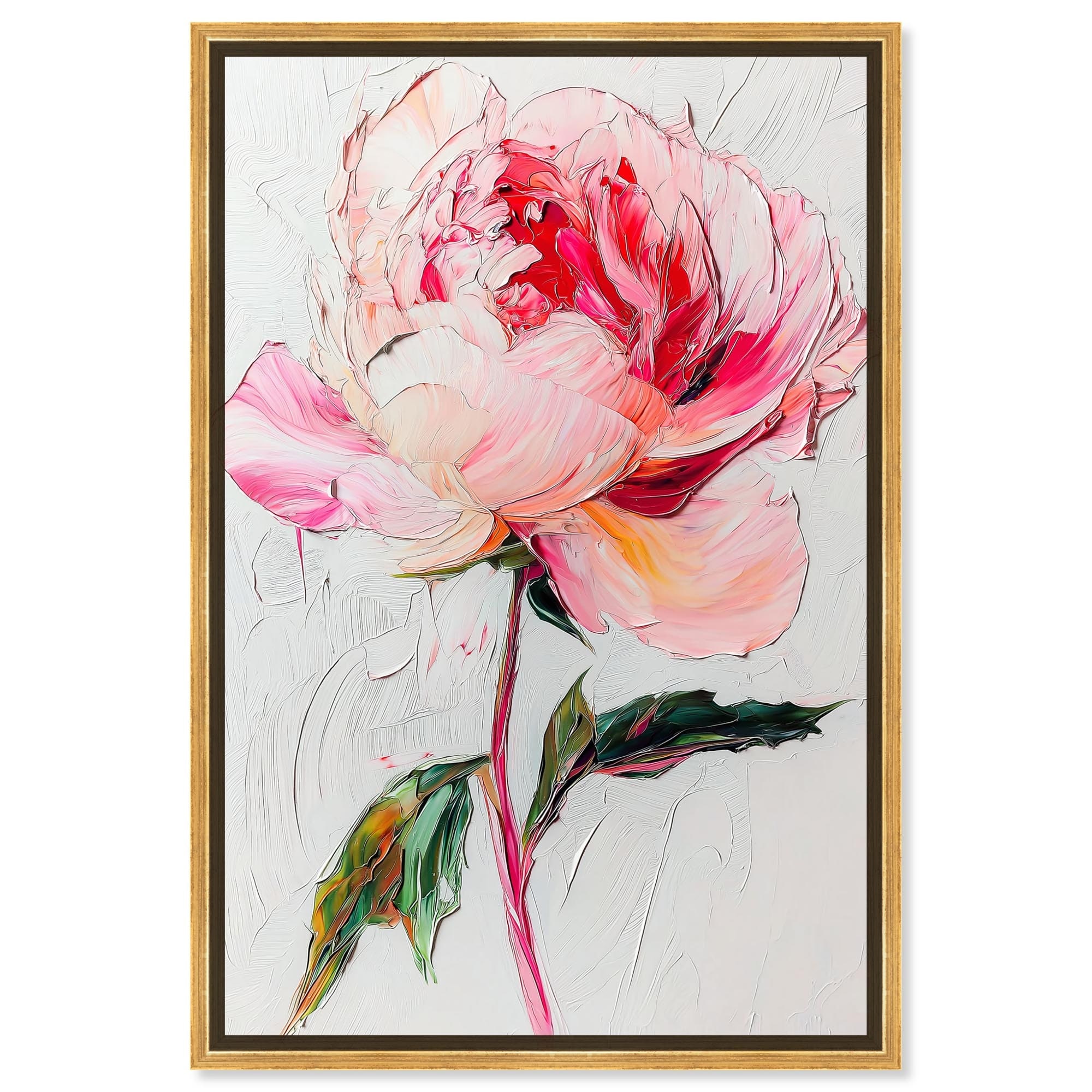 Pink Haze Canvas Pastel Floral Art by Art Remedy