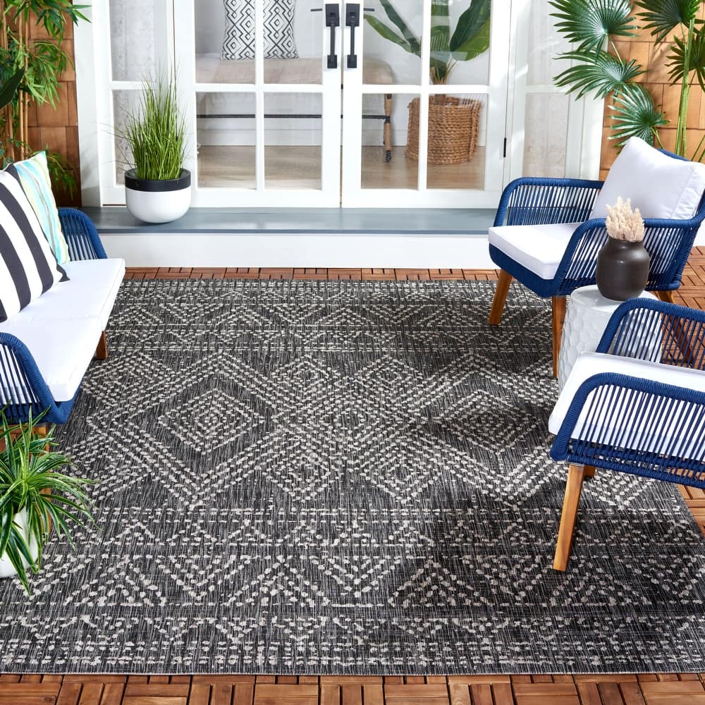 SAFAVIEH Courtyard Zhibek Indoor/Outdoor Waterproof Patio Backyard Rug
