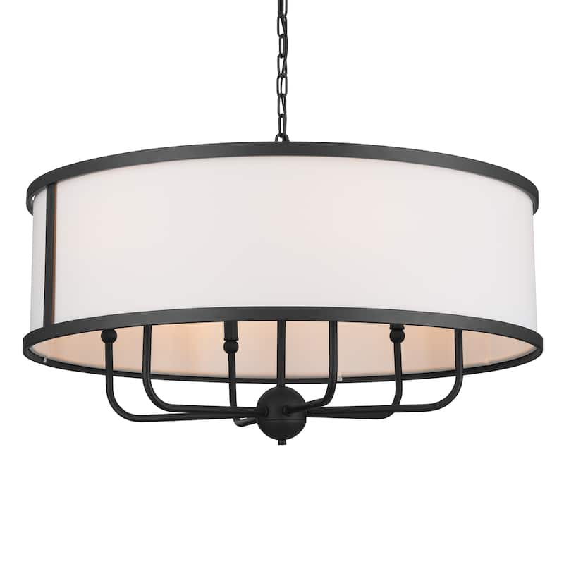 Kichler Lighting Heddle 30 inch 6-Light Chandelier Textured Black