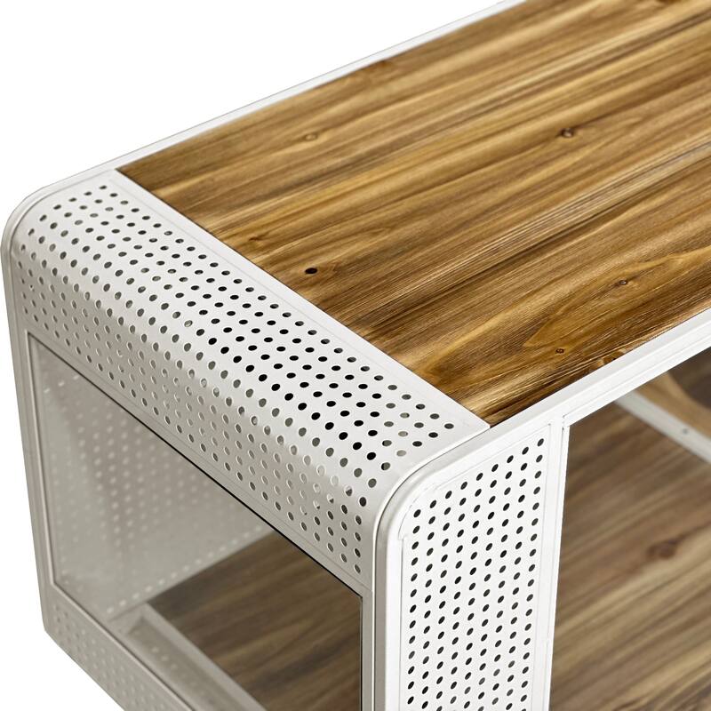 55.12 "Spacious Cat House with Tempered Glass for Living Room