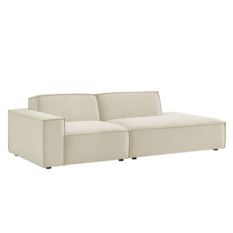 Restore 2-Piece Performance Fabric Upholstered Modular Loveseat