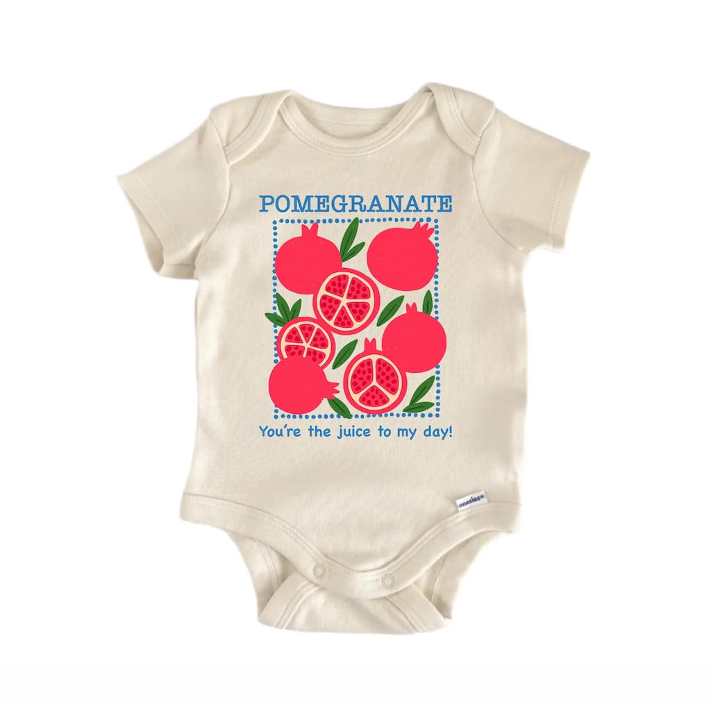Pomegranate Fruit Retro - Baby Bodysuit