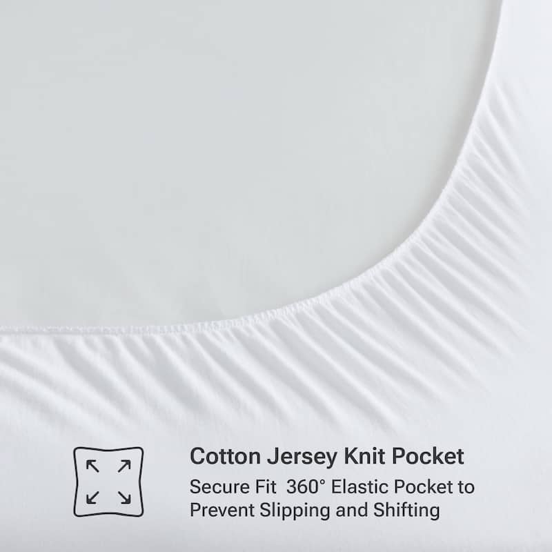 Madison Park All Natural Cotton Percale Quilted Mattress Pad
