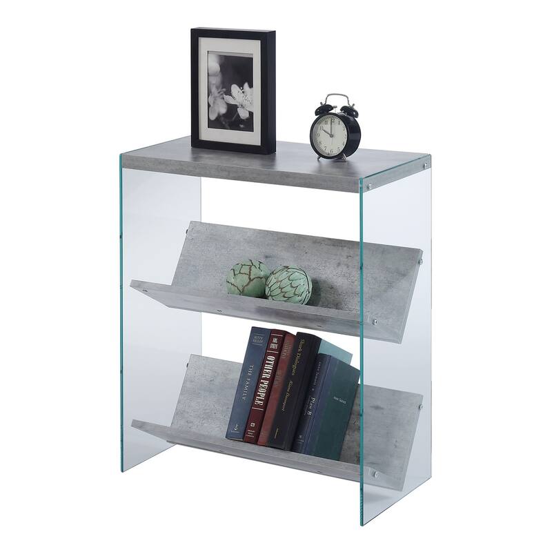 Convenience Concepts SoHo Glass Bookcase