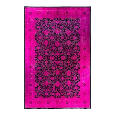 Fine Vibrance One-of-a-Kind Hand-Knotted Area Rug - Pink, 12' 2" x 18' 5" - 12' 2" x 18' 5"