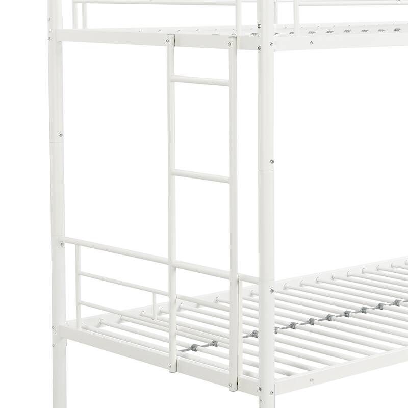 Twin Over Twin Bunk Bed White