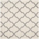 preview thumbnail 72 of 200, SAFAVIEH Handmade Cambridge Luisa Moroccan Trellis Wool Rug 4' Square - Ivory/Silver - Square