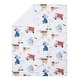 preview thumbnail 2 of 6, Bedtime Originals Construction Zone White Cozy Fleece Trucks Baby Blanket