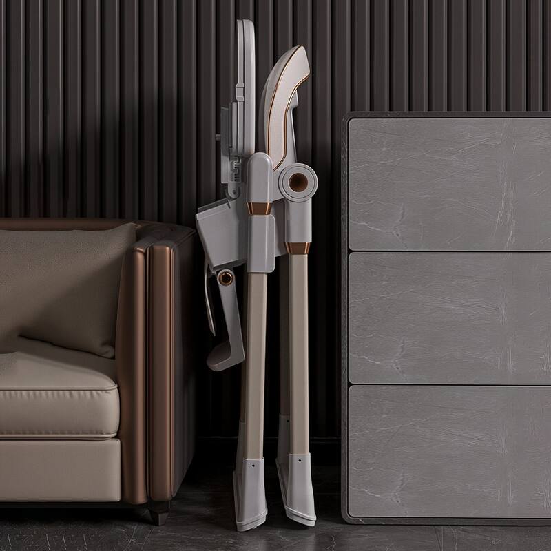 Adjustable High Chair for Babies Aged 0-6 Years with Safety Belt and Lockable Wheels